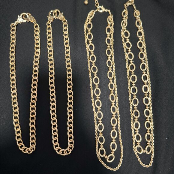 Bundle of jewelry - Brass gold dipped necklaces - Picture 4 of 9